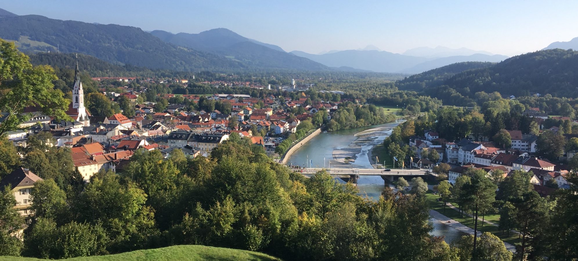 Im Leben stehen – Coaching in Bad Tölz und online Blick über Bad Tölz